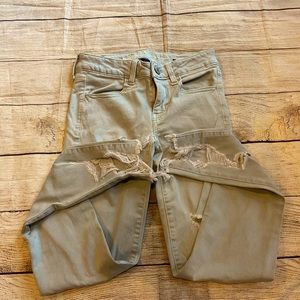 Kids size two ripped skinny jeans.